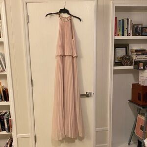 MSK Blush Halter Maxi Dress